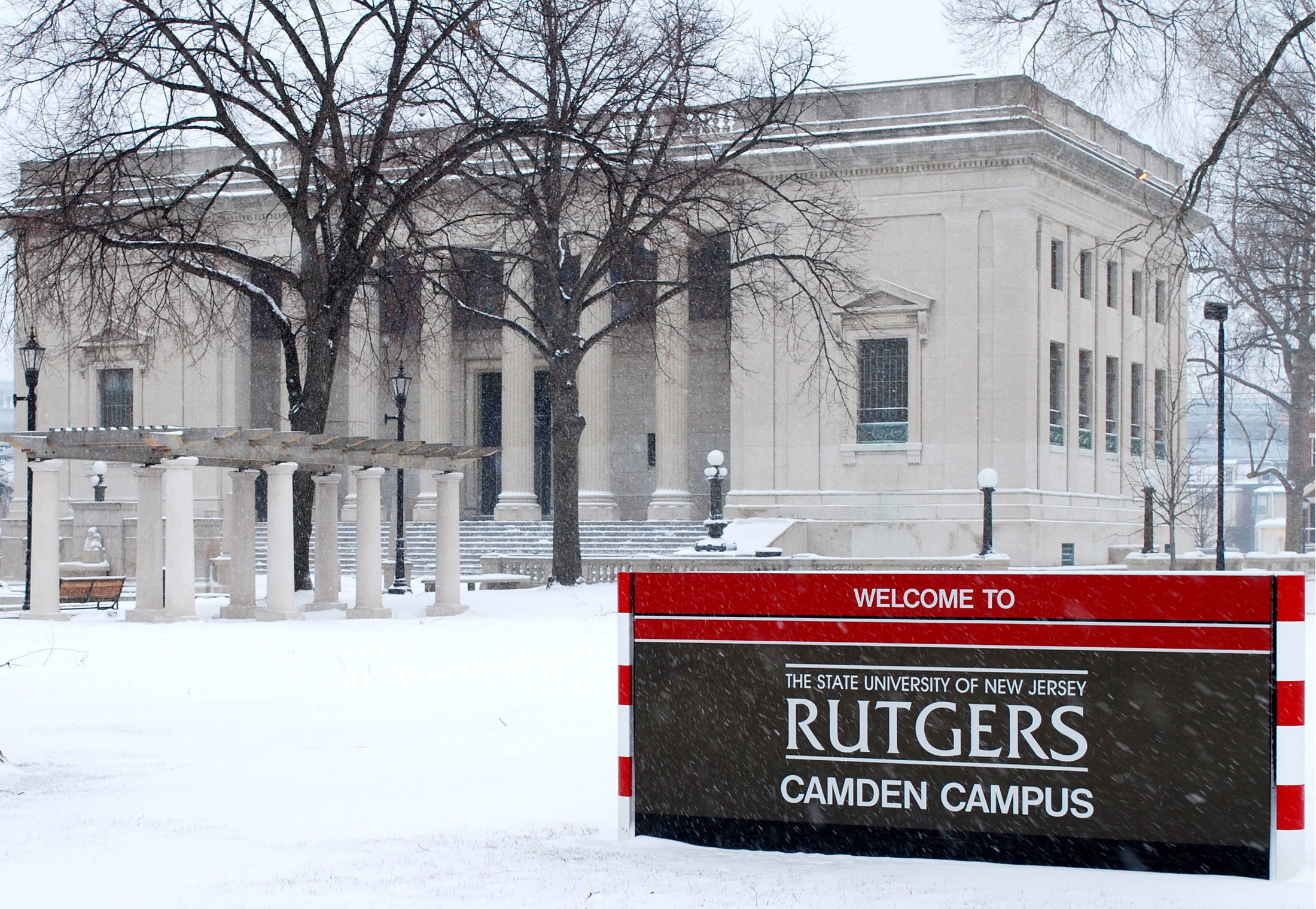 "Rutgers Camden in snow"
